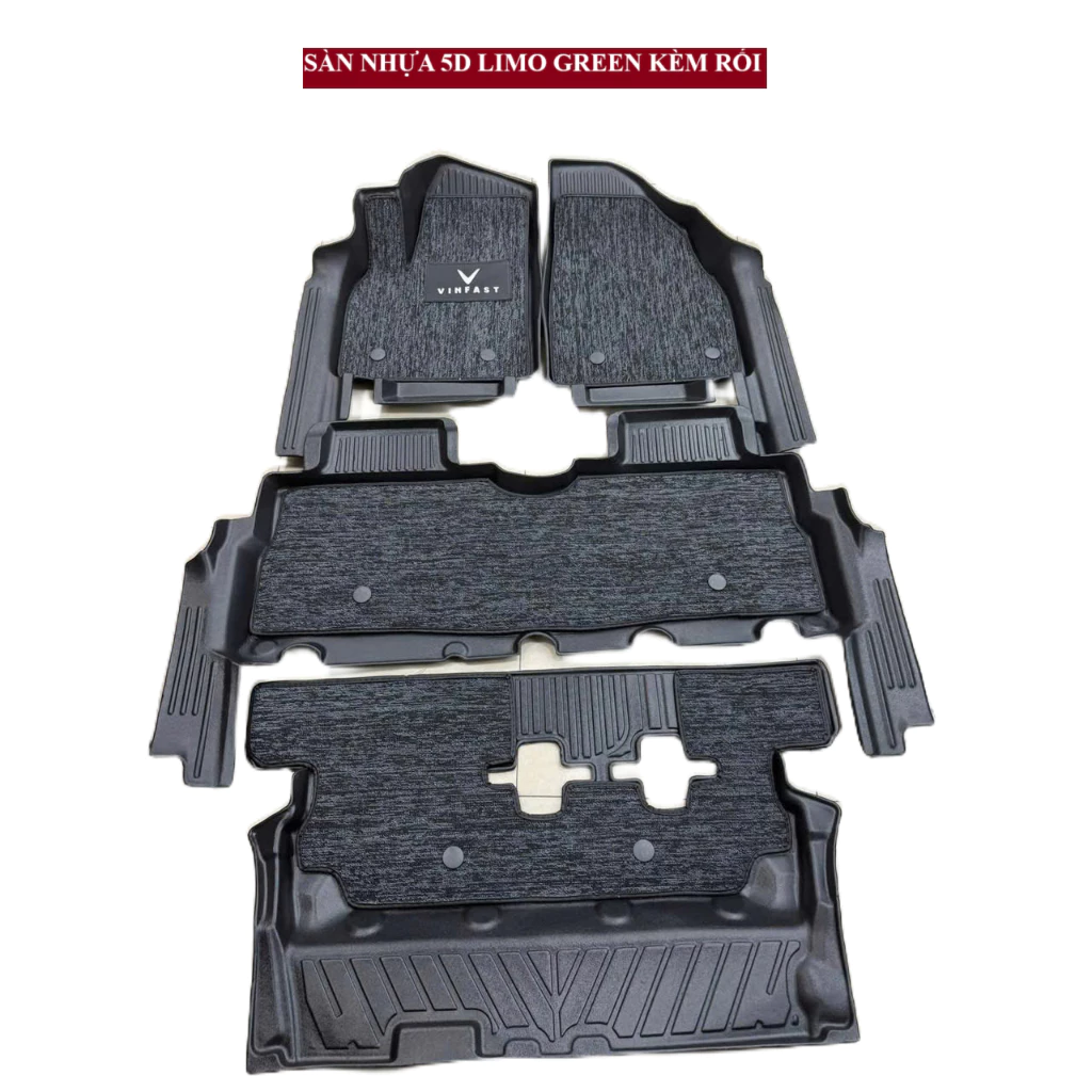 Thảm Lót Sàn Ô Tô TPE -A Đúc Cho Xe Limo Green